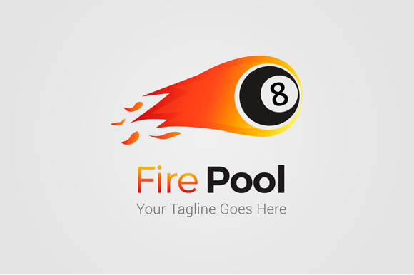 Fire Pool Logo Template