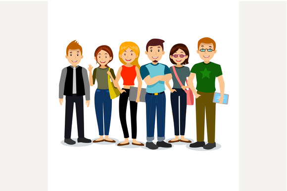 Studenten Minititten Cartoon Partnertausch