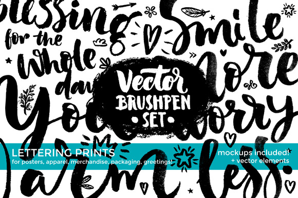 Vector Brushpen Set