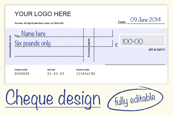 Cheque check Design 4 Colours Graphics On Creative Market