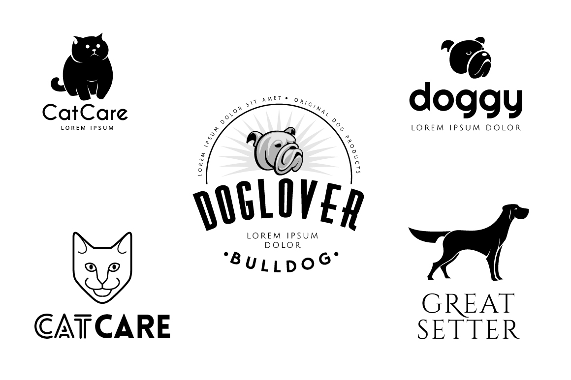 Pet Logo Templates Bundle ~ Logo Templates on Creative Market