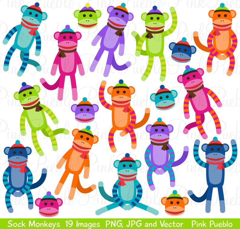 Download Sock Monkey Clipart and Vectors ~ Illustrations on ...