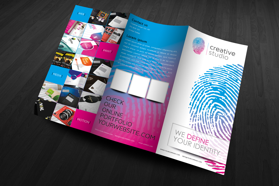 Rw Fingerprint Modern Brochure ~ Brochure Templates On Creative Market