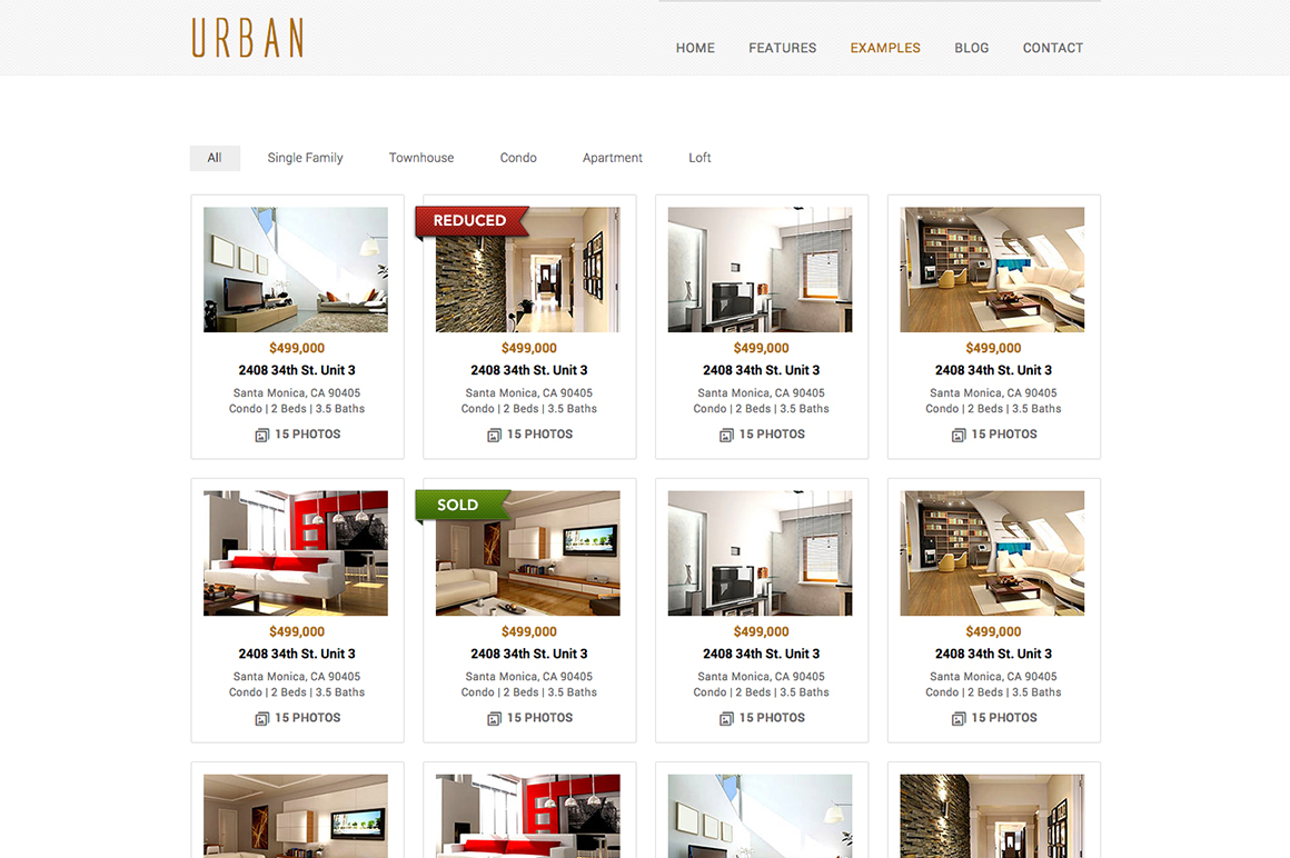 Urban - html5 template ~ Website Templates on Creative Market