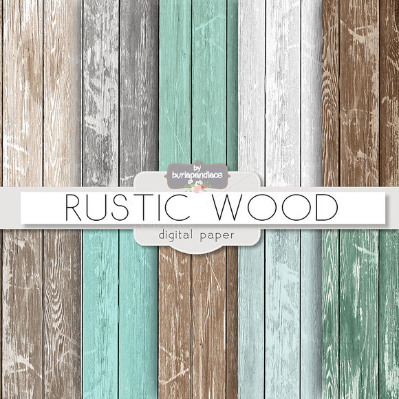 Rustic wood teal ~ Patterns on Creative Market