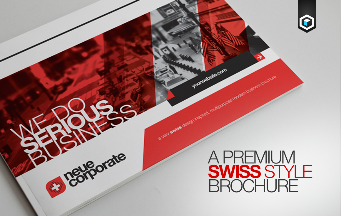 RW Swiss Modern  Corporate Brochure  Brochure  Templates on 