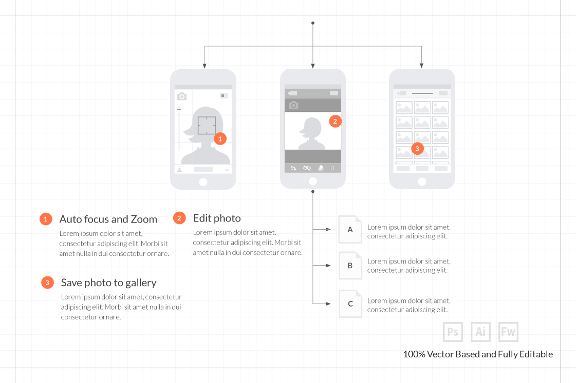 Mobile UX Design Tiles V1 Product Mockups on Creative Market