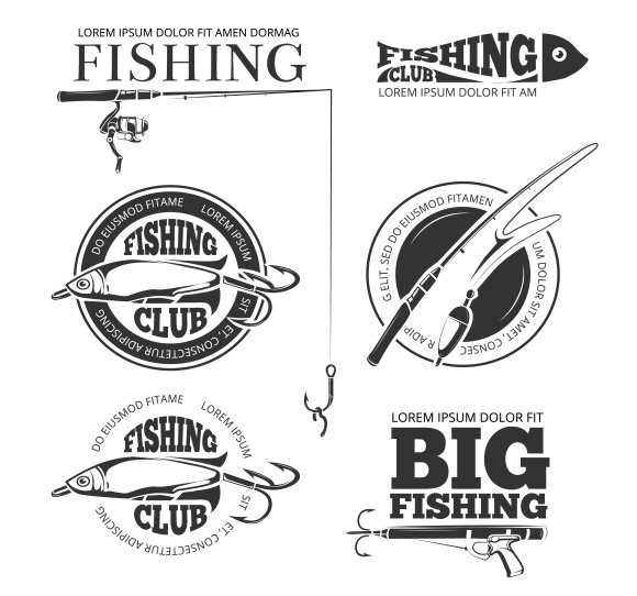 Download Crossed Fishing Rod Logo » Designtube - Creative Design ...