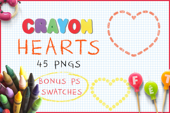Crayon Hearts