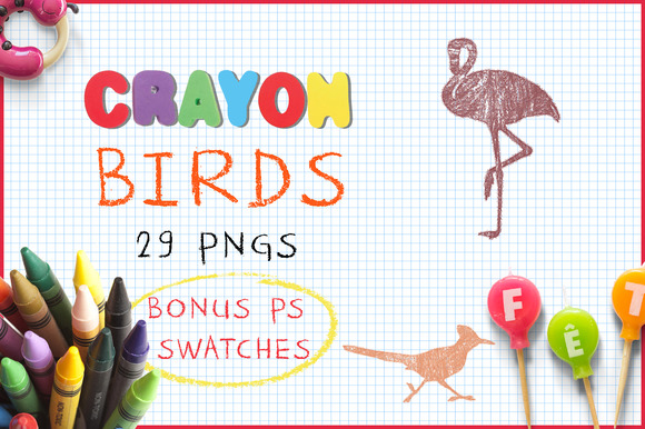 Crayon Birds