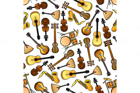 Musical Instruments Pattern