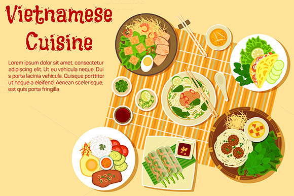 Vietnamese Cuisine Dishes Menu