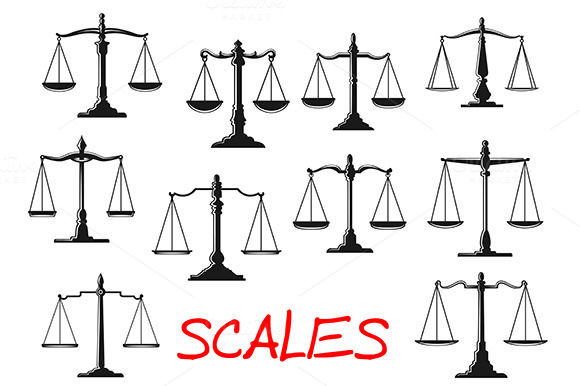 Dual Balance Scales Icons