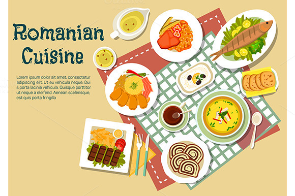 Menu Dishes Of Romanian Cuisine