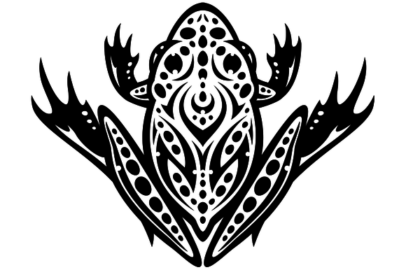 Tribal Leopard Frog Tattoo