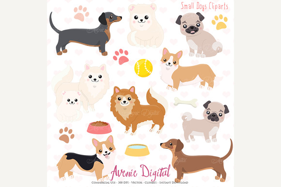 Cute Dogs Clipart And Vectors