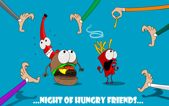 Fun Cartoon Fast Food Banners