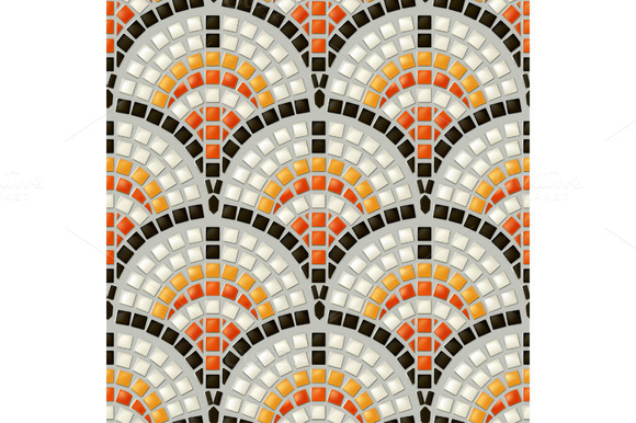 Antique Mosaic Seamless Pattern