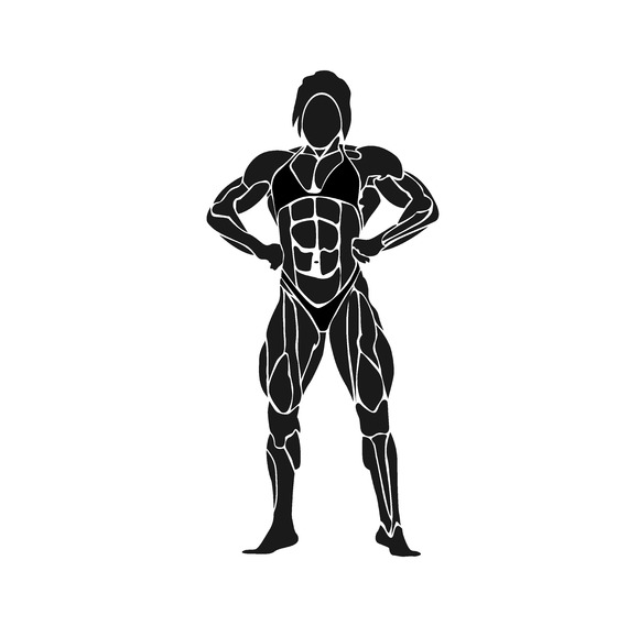 Woman Bodybuilding Icon