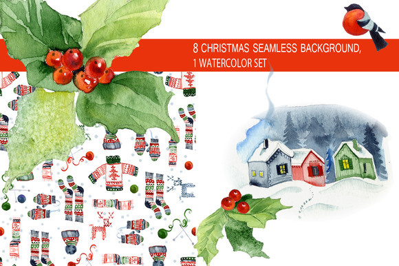 Christmas Seamless Patterns Kit