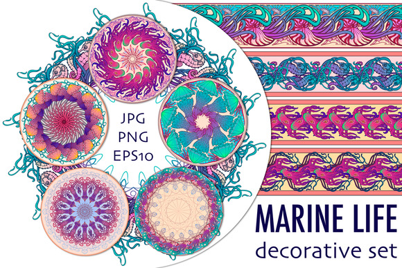 Marine Life Decorative Set