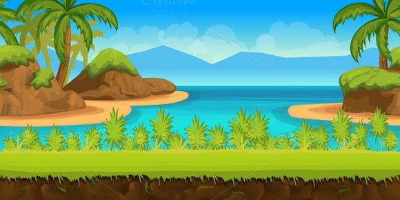 Tropical Game Background