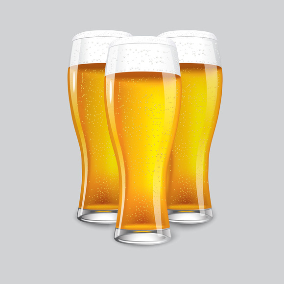 3 Beer Glass