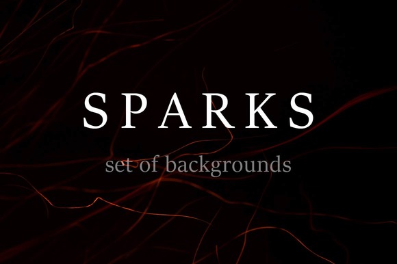 Sparks Set Of Backgrounds
