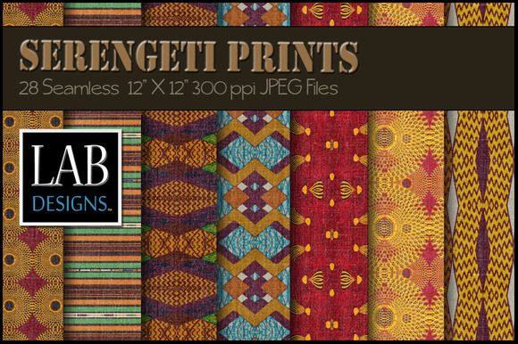 28 African Ethnic Fabric Textures
