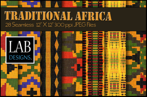 28 African Woven Fabric Textures