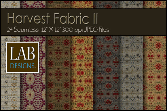 24 Seamless Fall Fabric Textures