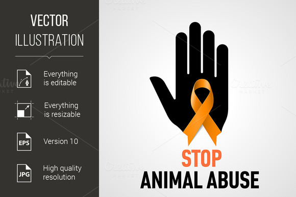 Stop Animal Abuse Sign