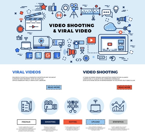 Viral Video Marketing Concept
