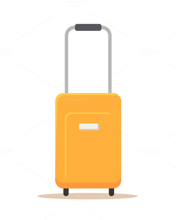 Suitcase Flat Design Icon