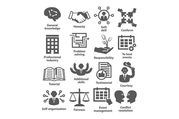 Business Management Icons Pack 22