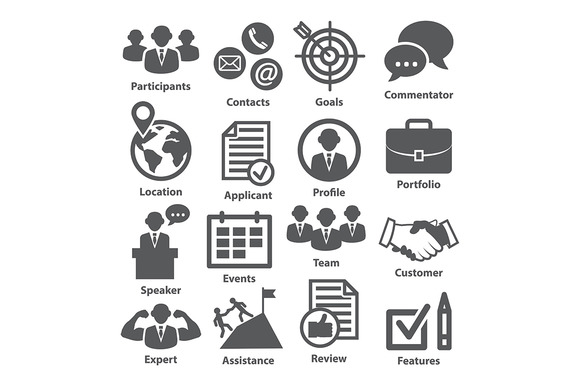 Business Management Icons Pack 25