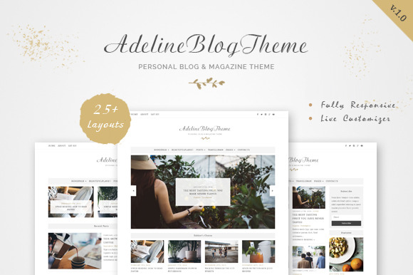 Adeline Personal Blog Magazine