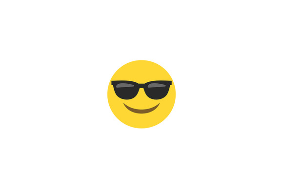 Emoticon Emoji Face Glasses Icon