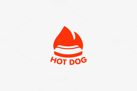 Hot Dog Vector Logotype