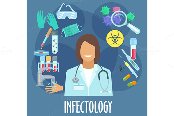 Infectology Medicine Icons