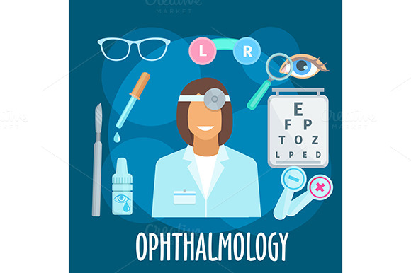 Ophtalmology Profession Icons