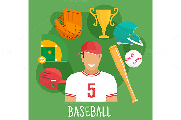 Baseball Profession Icons