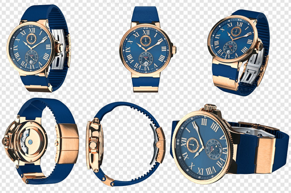 Wrist Watch Gold Mechanical Set