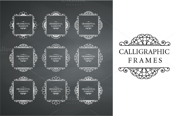 Calligraphic Frame Design