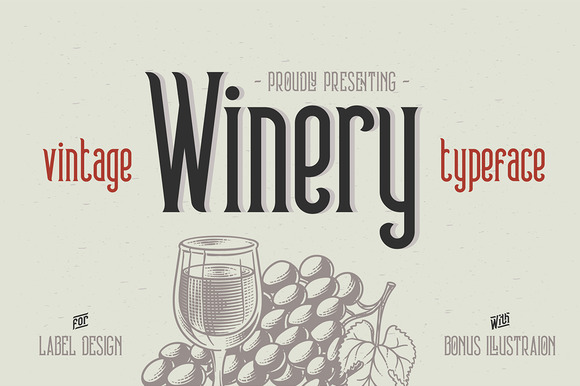 Winery Typeface Bonus