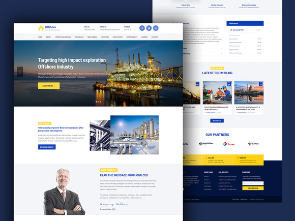 Industrial Business Theme Offshore