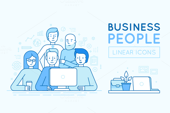 Business People Vector Icons