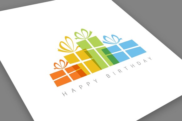Minimalistic Happy Birthday Card