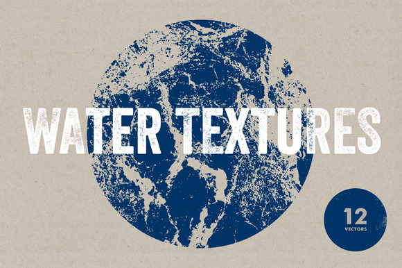 Water Textures 12 Vectors