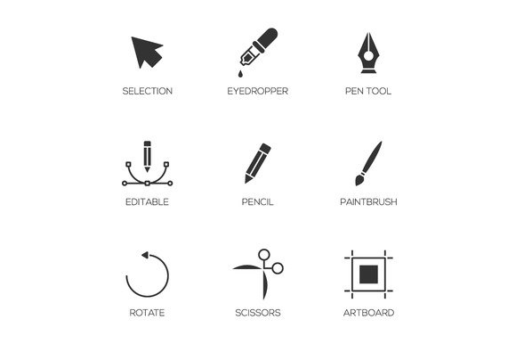 Graphic Designer Tools Icons